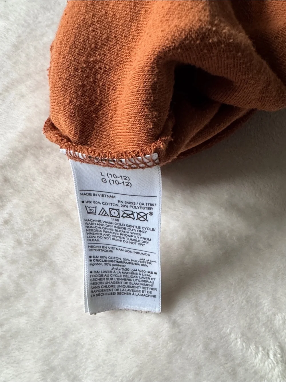 Old Navy Rust Orange Terry Shorts